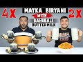 Matka Biryani Eating Challenge | Bahubali Buttermilk Challenge | Eating Competition| Viwa Food World
