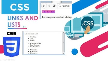 8.CSS Links and Lists | list styles | link styles | css tutorials