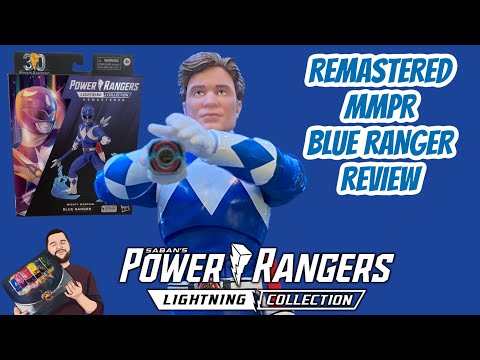 Lightning Collection Remastered MMPR Blue Ranger Review - Power Rangers Lightning Collection @hasbro