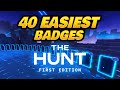 40 easiest badges to earn in the hunt before it ends