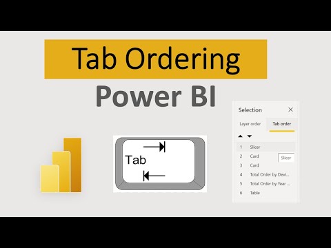 Maintain Tab Order for Power BI Report