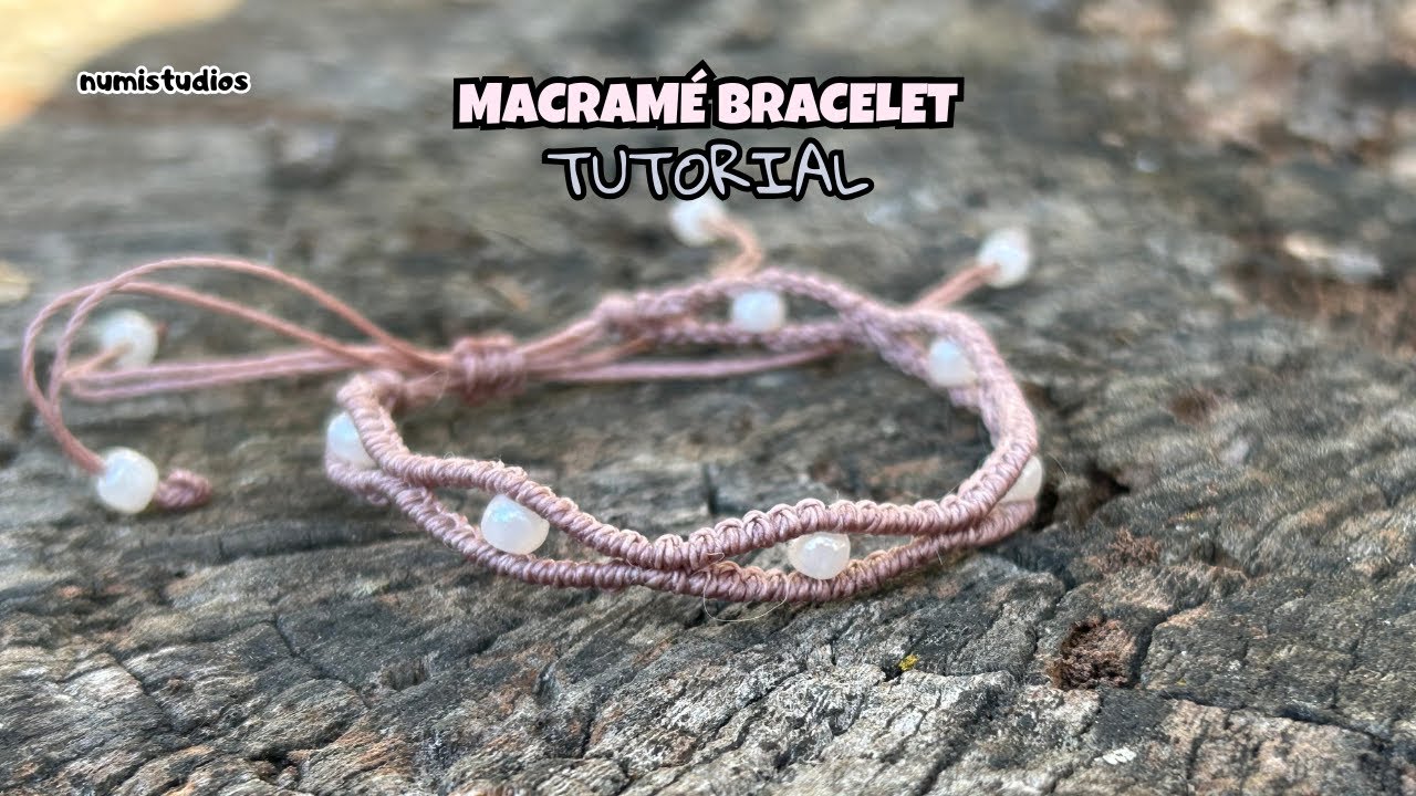 DIY Macrame Bracelet with Pearls | Easy Handmade Jewelry Tutorial - YouTube