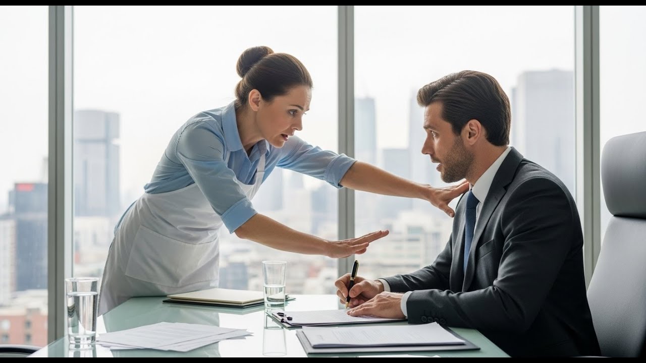 Menajera îl oprește pe CEO să semneze un contract fals… Îl salvează de o țeapă milionară.