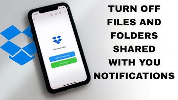 How To Turn Off Files And Folders Shared With You Notifications On Dropbox App