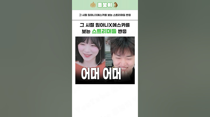 '그 시절 임아니X에스카를' 보는 스트리머들 반응