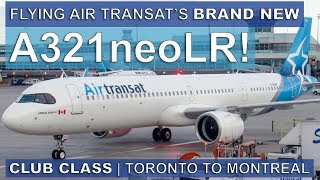 Flying Air Transat’s BRAND NEW A321neo! CLUB CLASS Toronto to Montreal