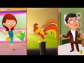 Cock a doodle doo  english nursery rhymes  cartoonanimated rhymes for kids