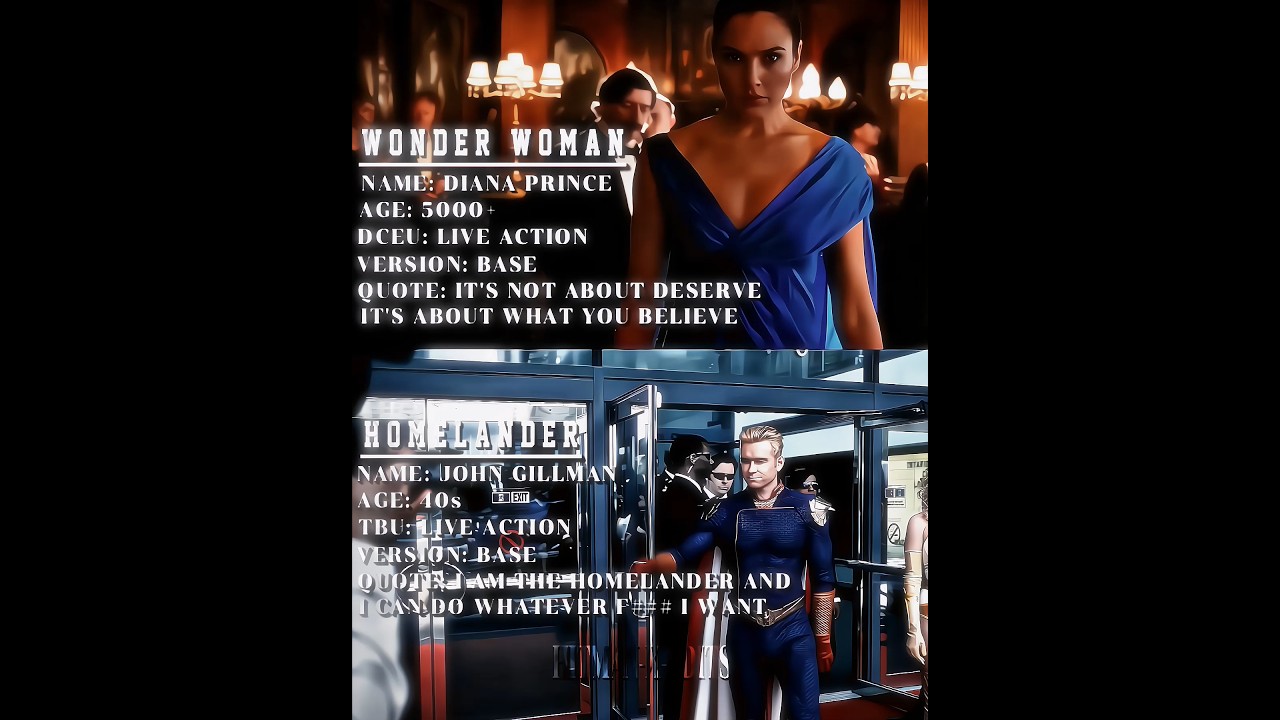 Homelander vs Wonder Woman 