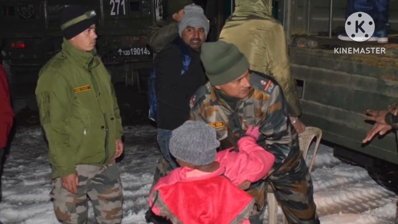 Indian Army Rescued 370 Tourists Stranded Due To Heavy Snowfall In Sikkim
