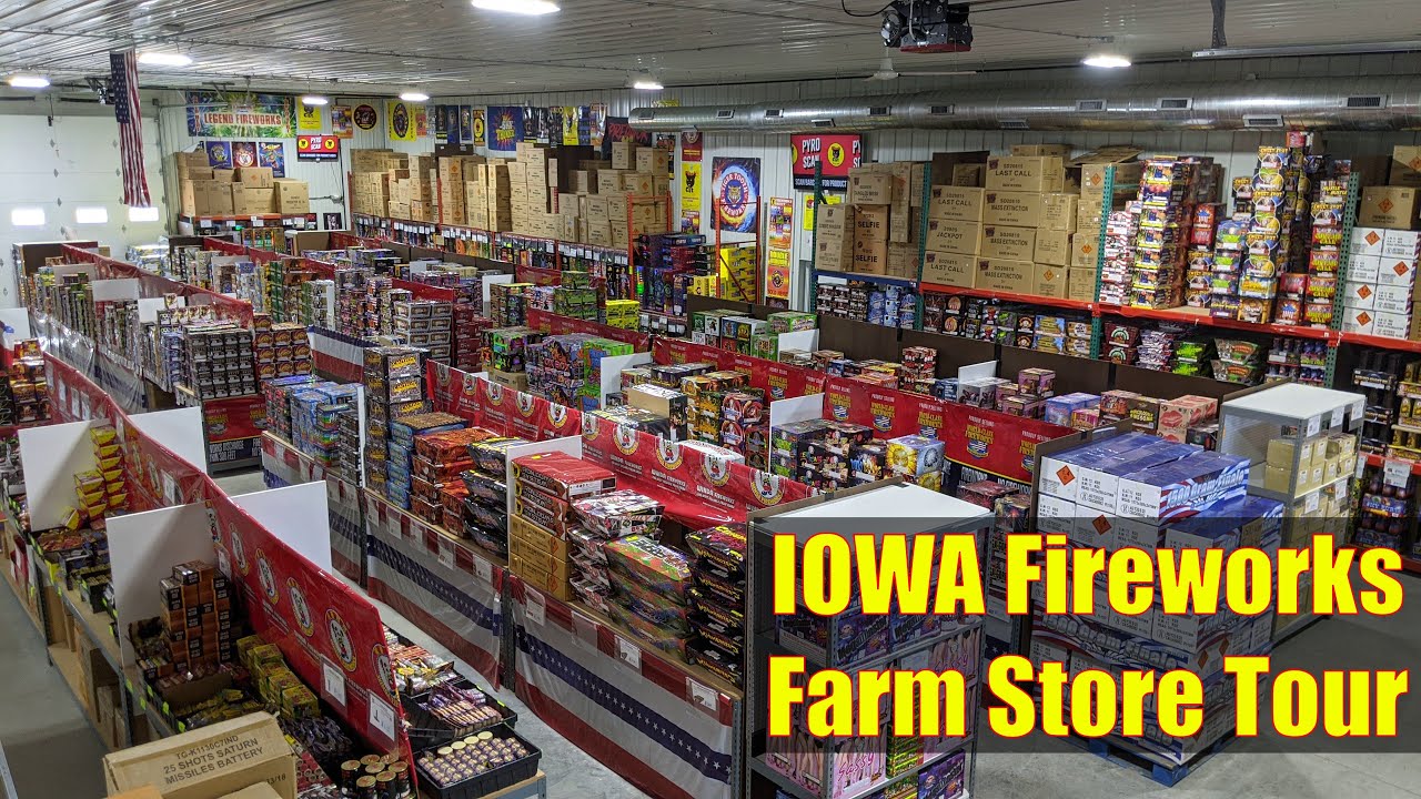 Iowa Fireworks Farm Store Tour!
