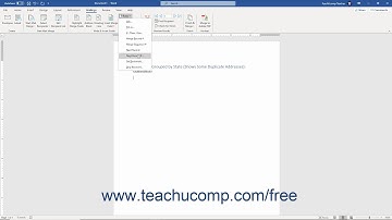 Word 2019 and 365 Tutorial The Next Record If Mail Merge Rule Microsoft Training