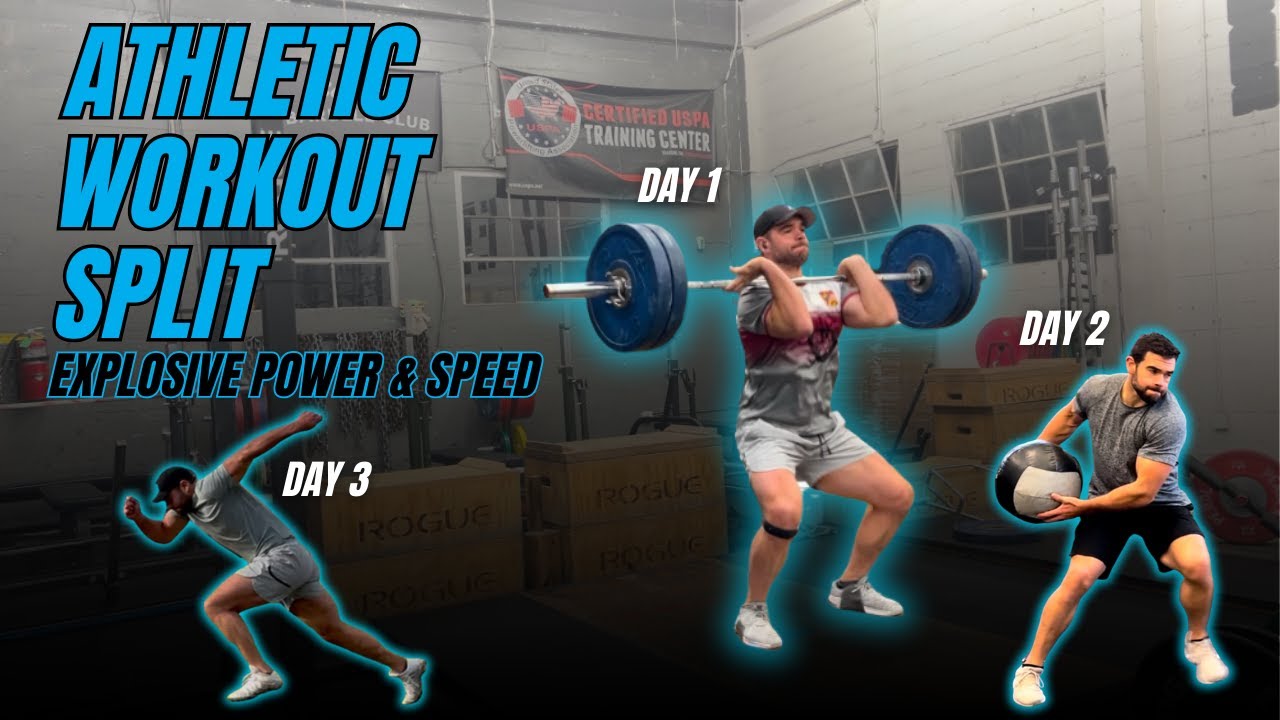 7-дневный сплит-тренинг для спортсменов, направленный на развитие взрывной силы и скорости