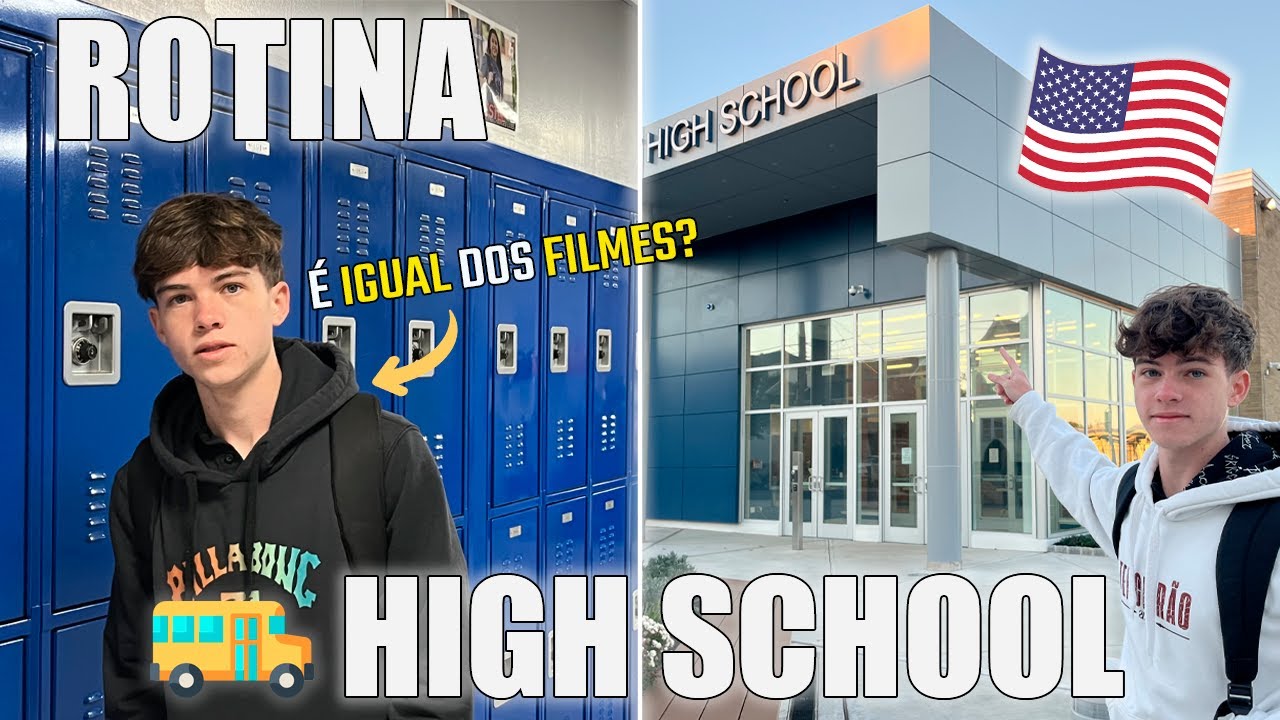 Como é ESTUDAR nos EUA - Meu Dia na High School