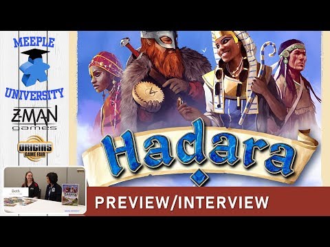 Hadara Board Game - Preview and Interview at Origins 2019
