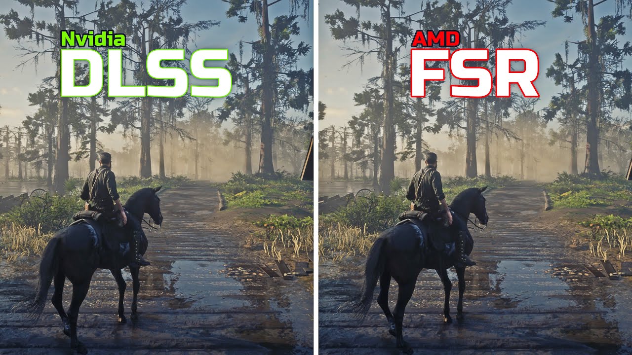 NVIDIA DLSS vs AMD FSR - Quick Comparison - RDR2 - YouTube