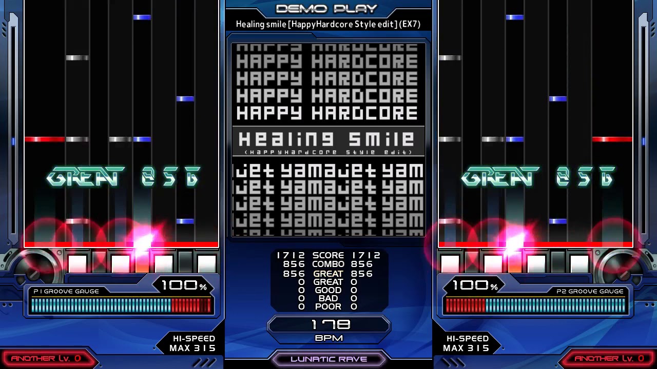 [BMS] ★13 Healing smile [HappyHardcore Style edit] (EX7) AUTOPLAY