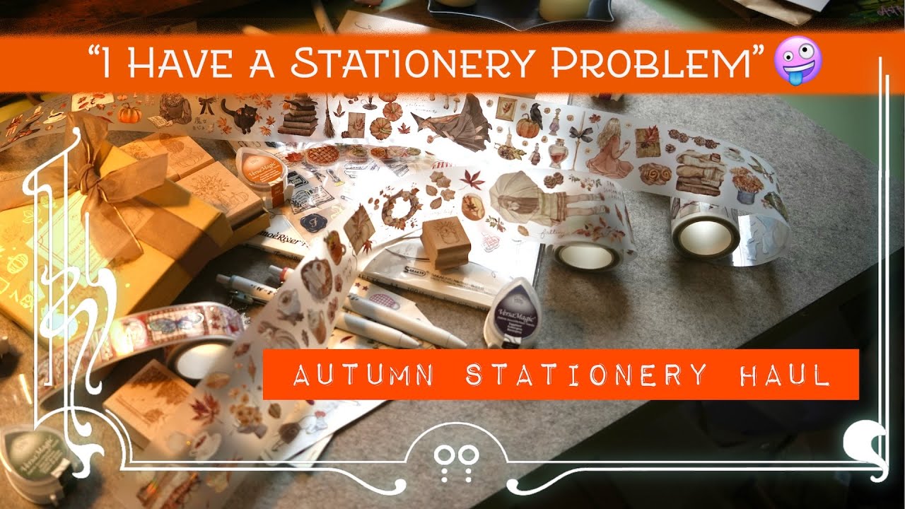 Распаковка уютных осенних канцелярских товаров 🍂 | Блокнотная терапия и искусство от всего сердца