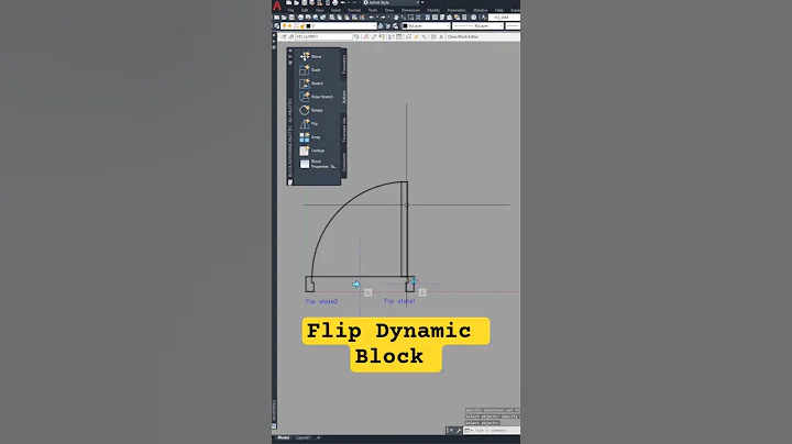 Flip Dynamic Blocks - AutoCAD Tutorial #architecture #autocad #engineering #autocadblocks