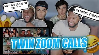 REACTING TO DOLAN TWINS GOT EVERY IDENTICAL TWIN ON THE INTERNET IN ONE ZOOM CALL | Coastal Bustas