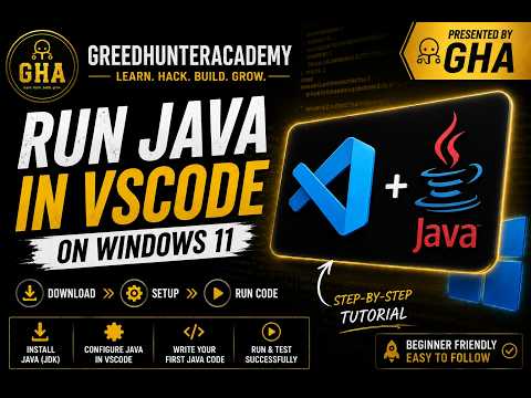 How To Run Java In vsCode On Windows 11 |  Step-by-Step for Beginners
