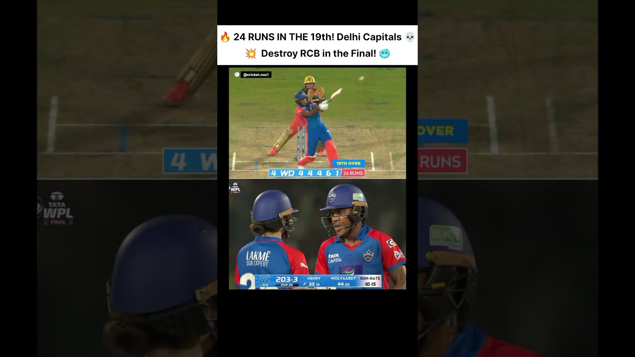 🤯DC vs RCB WPL FINAL: The Craziest Final Over in History! 😱🔥
