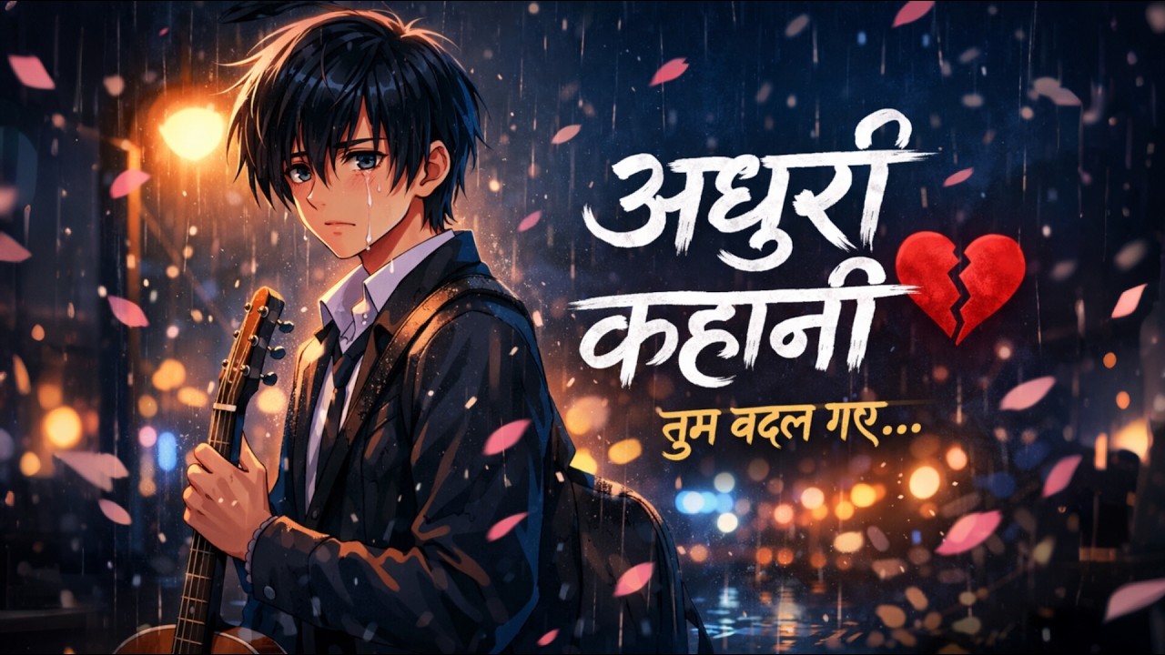 Adhuri Kahani 💔 - Official Lyrics Video | Sad Breakup Song 2026 | The Sunil Acoustics