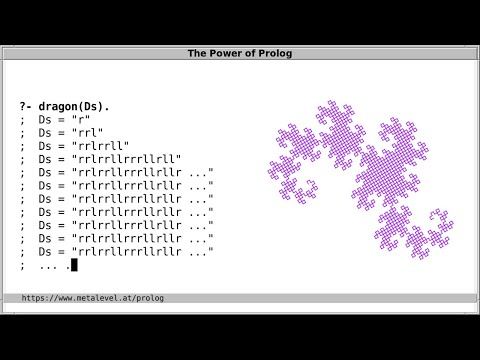 Describing a Dragon Curve with Prolog