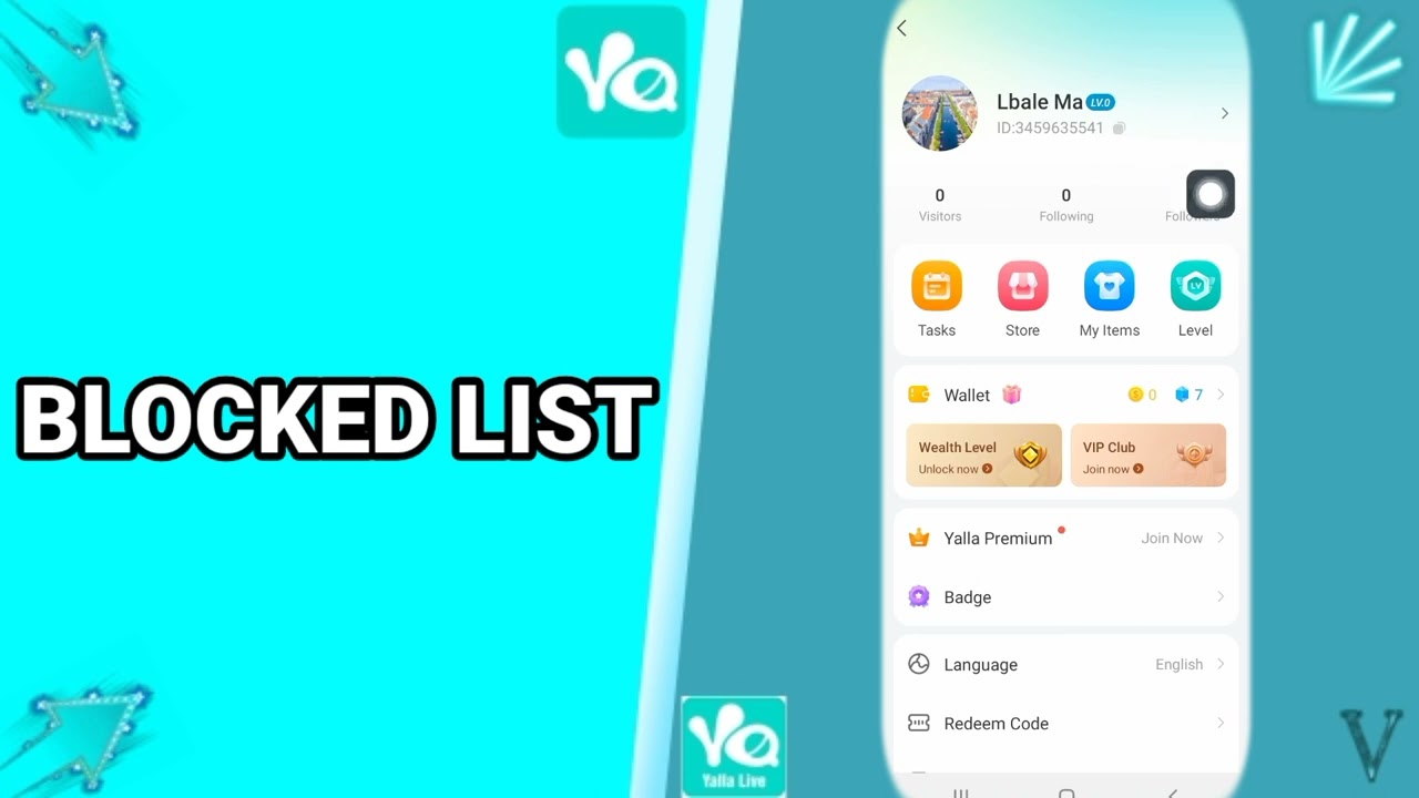 How To Find Blocked List On Yalla App