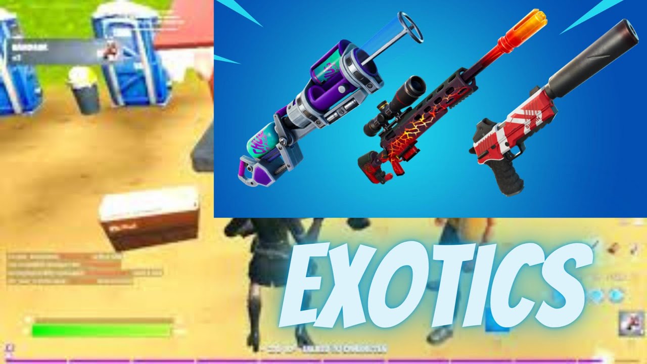 Fortnite How to FInd All EXOTIC Weapons in Season 8 (New Exotics Locations)