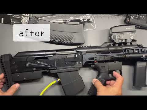 ITP airsoft【Anti Bolt Bounce Kit】 SAIGA閉鎖不良改善キット取付比較