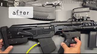 ITP airsoft【Anti Bolt Bounce Kit】 SAIGA閉鎖不良改善キット取付比較