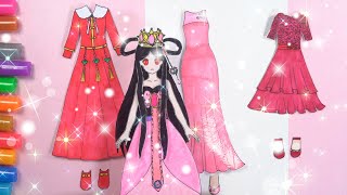 Handmade Paper Doll Toys Paper Doll Dress Up, Ye Luoli Elf Dream Princess Luo Li Dress Up Show