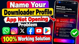 Name your Downloader Profile Problem Solution | Unable to Open Any Apps | Apps not opening problem screenshot 3