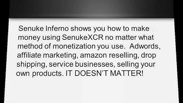 Senuke Inferno Review - Harness the power of SenukeXcr to rocket your site to the very top of Google