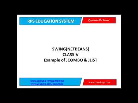 How to Use Jcombo & Jlist in netbeans