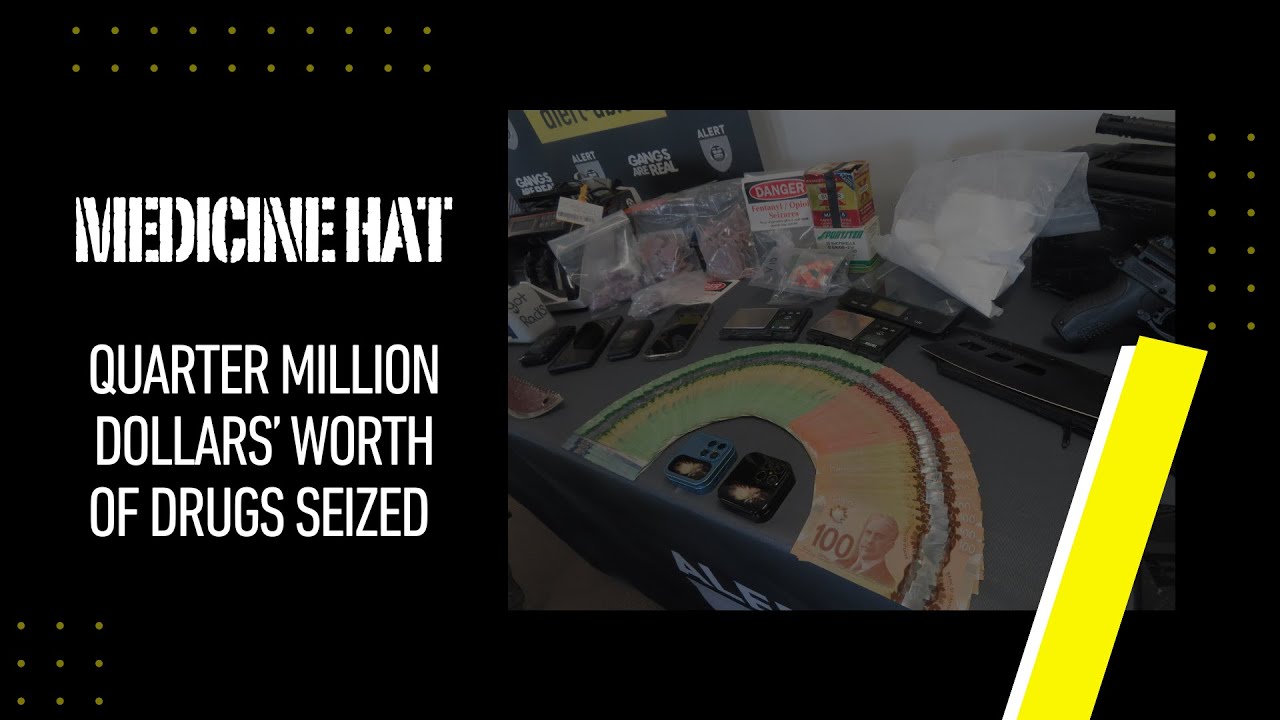 Quarter million dollars’ worth of drugs seized in Medicine Hat - YouTube