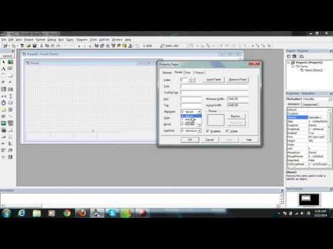 VB 6 Program to create status bar with coding