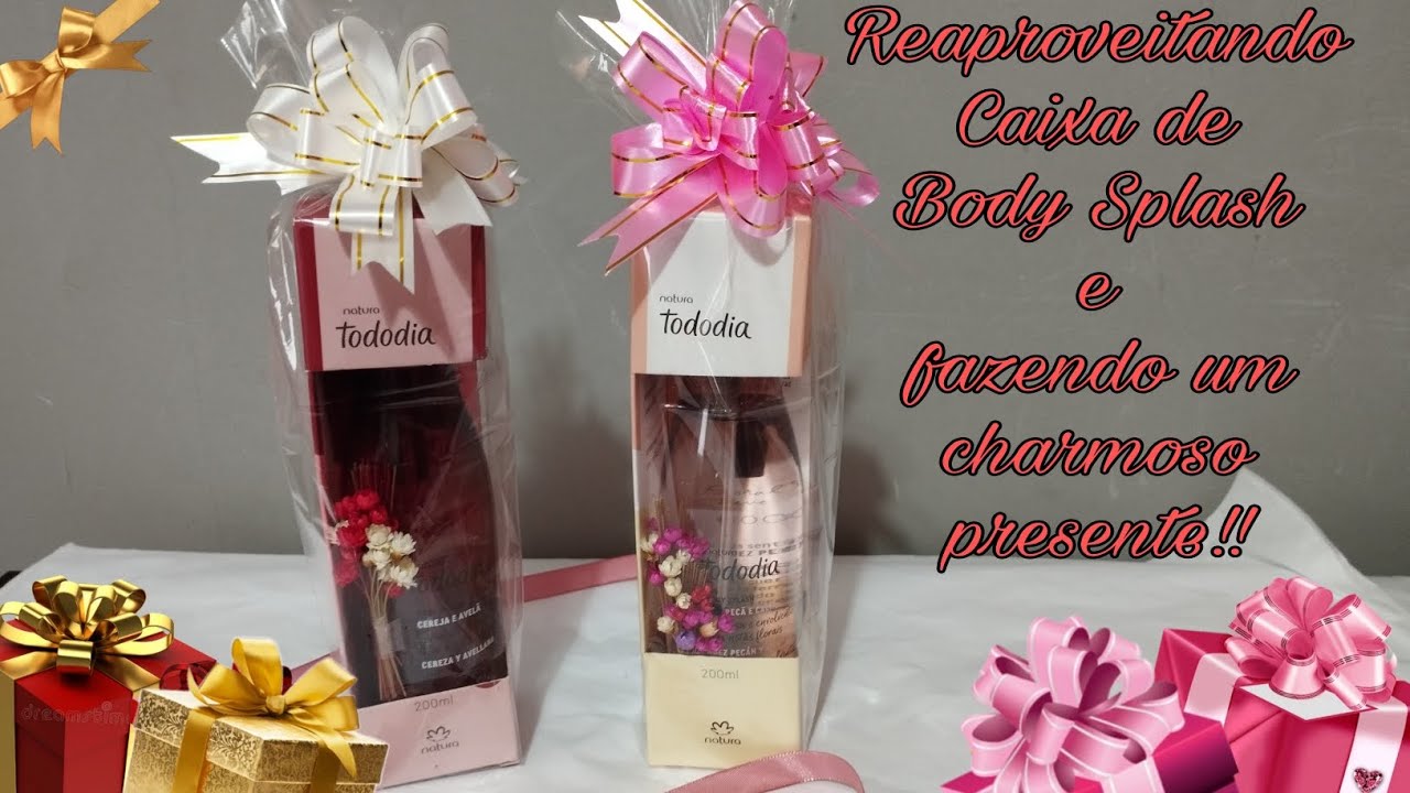 Reaproveite caixa do Body Splash e transforme em um charmoso Presente! 