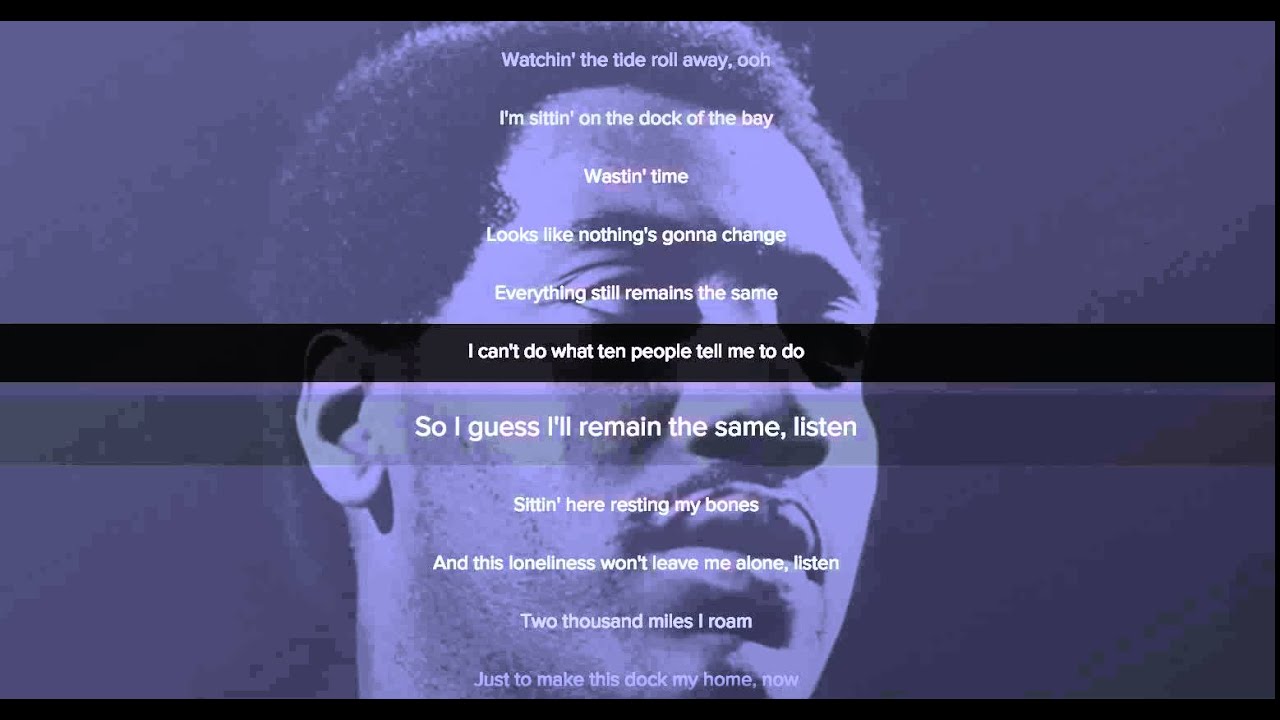 Otis Redding Sittin On The Dock Of The Bay Lyrics Sittin On The Dock Of The Bay Otis Redding Lyrics Music Video Metrolyrics