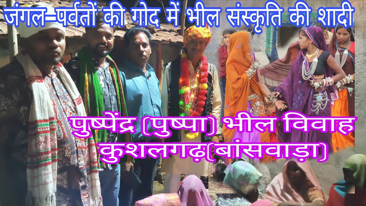 Wedding of Bhil tribal culture in the lap of forests and mountains! Pushpendra (Pushpa) Bhil marr...