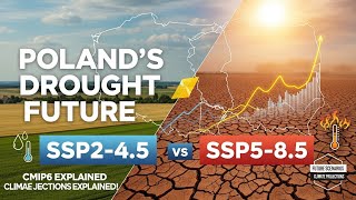 Poland's Drought Future: SSP2-4.5 vs SSP5-8.5 | CMIP6 Climate Projections Explained!