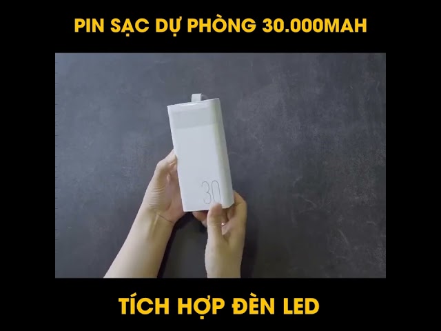 Pin dự phòng sạc nhanh Remax RPP-320 dung lượng 30000mAh có đèn pin - hỗ trợ QC 22.5 và PD 20W