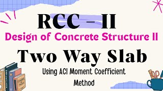 Two-Way Slab Design Using Moment Coefficient Method | RCC II – Concrete Structure Design II