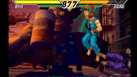 (Capcom vs SNK 2) Ryu vs Ogre (Testing Color Edits)