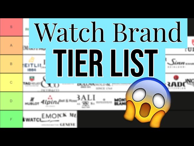 Watch Brands Tier List! (Rolex, Patek, Omega, Seiko, etc.) 