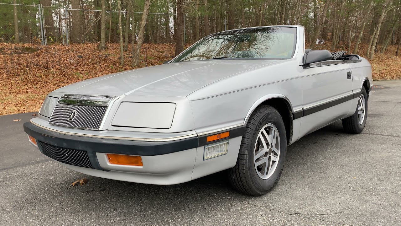1987 Chrysler Lebaron Convertible FIVE SPEED! / 4,900! YouTube