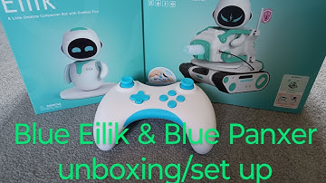 Blue Eilik & Blue Panxer unboxing and set up #eilik #eilikrobot #panxer #unboxing #robot #rc #funny