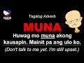 Filipino Phrases and Sentences with MUNA