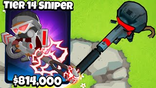 14 Tiers Overpowered Sniper Monkey Mod