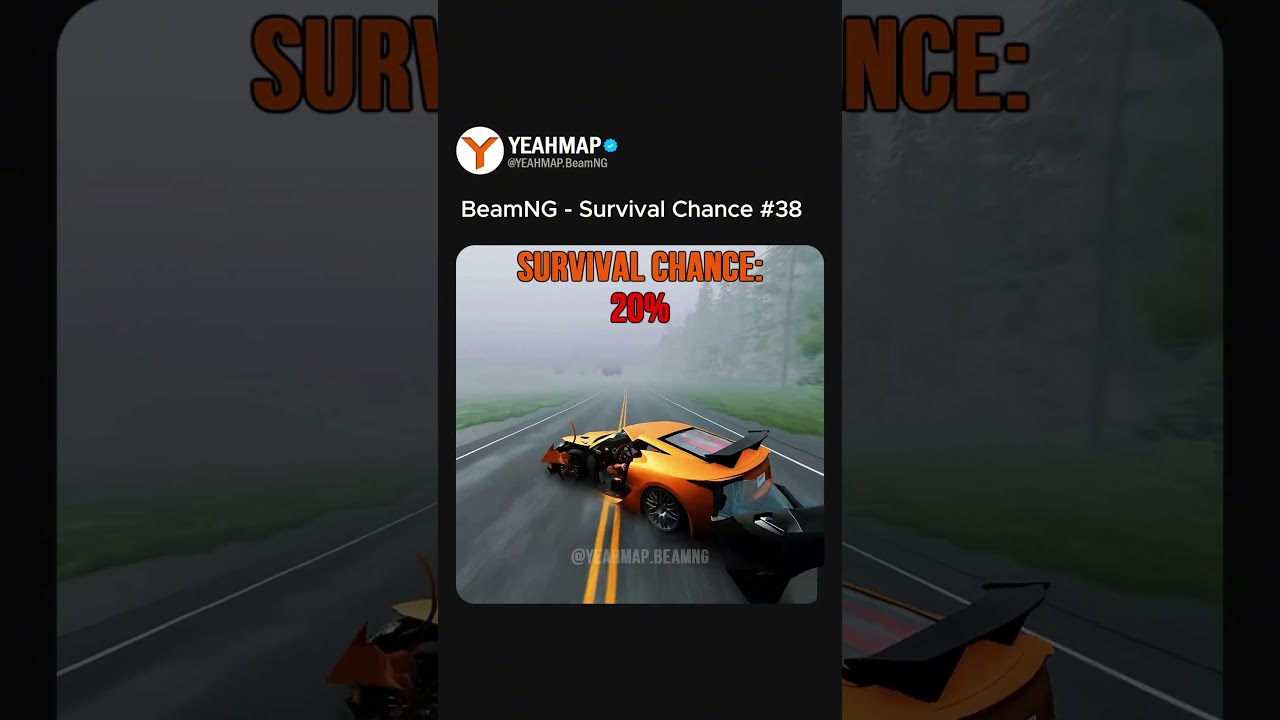 BeamNG.drive Survival Chance (With Dummies) | Realistic Car Crashes #38